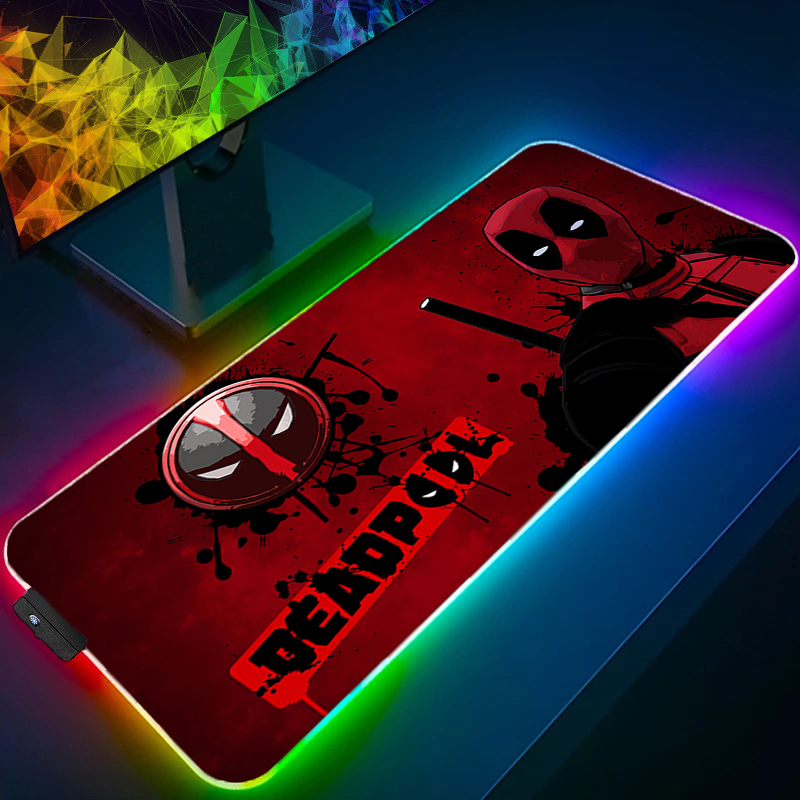 Pc Gaming Anime - LED Mouse Pad Gaming Backlight Lock