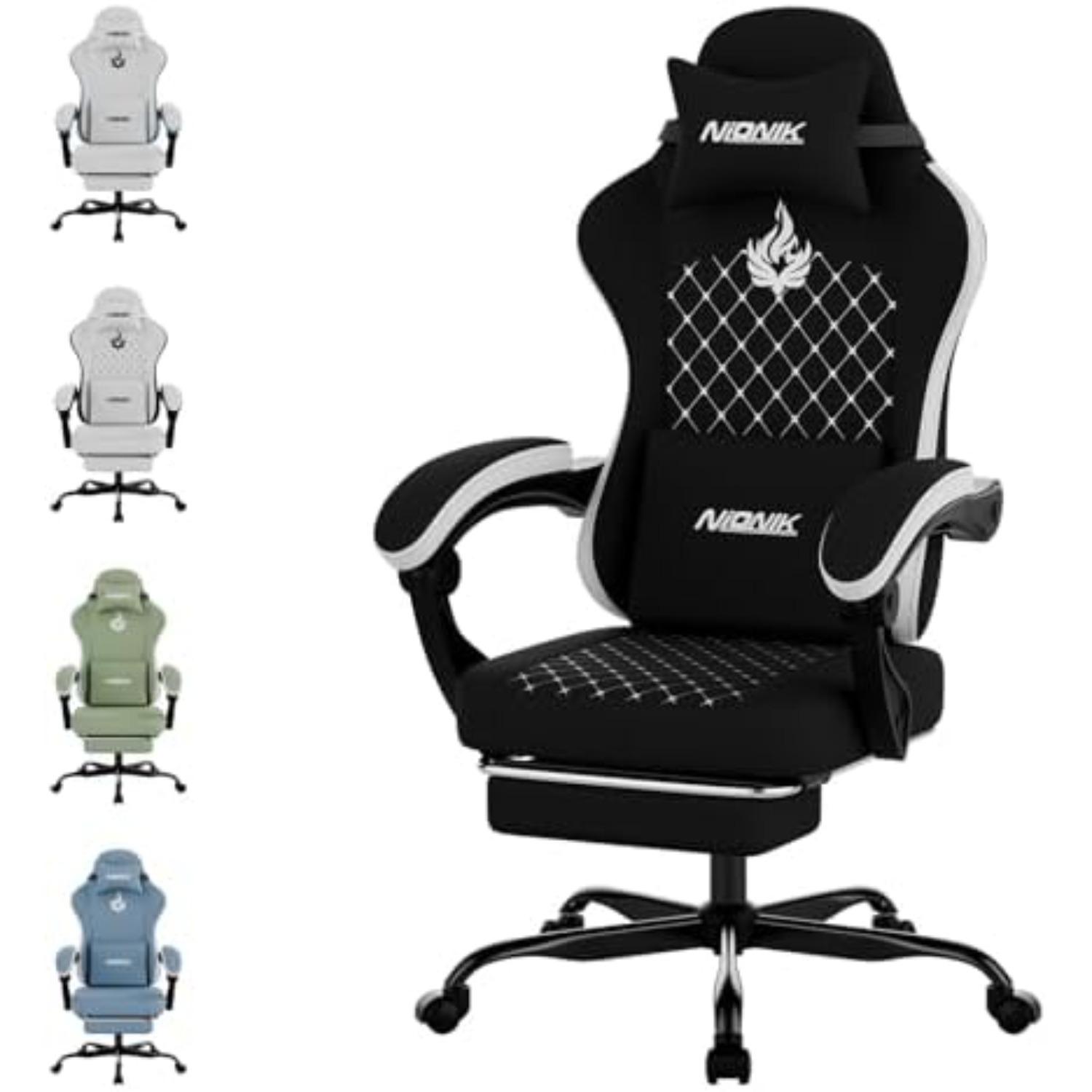 Pc Gaming Chair - Gaming Chair with Massage,Ergonomic PC Gaming