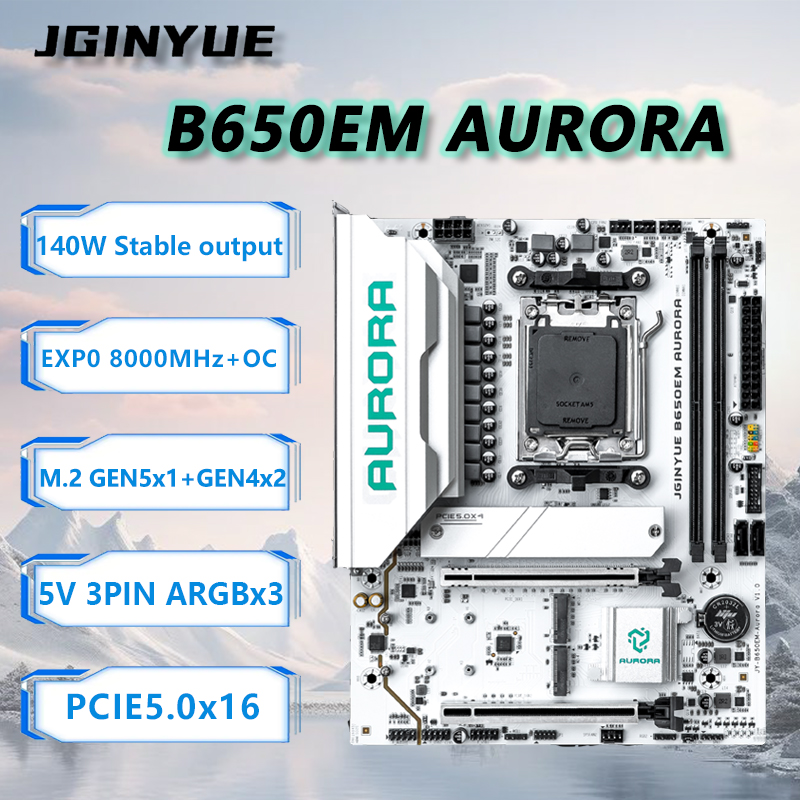 Pc Gaming Amd Ryzen 7 - JGINYUE B650M AURORA New Motherboard M-ATX