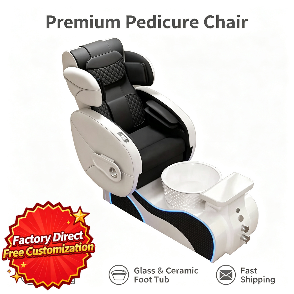 Pc Gaming Chair - Premium Gaming Style Pedicure Spa Chair