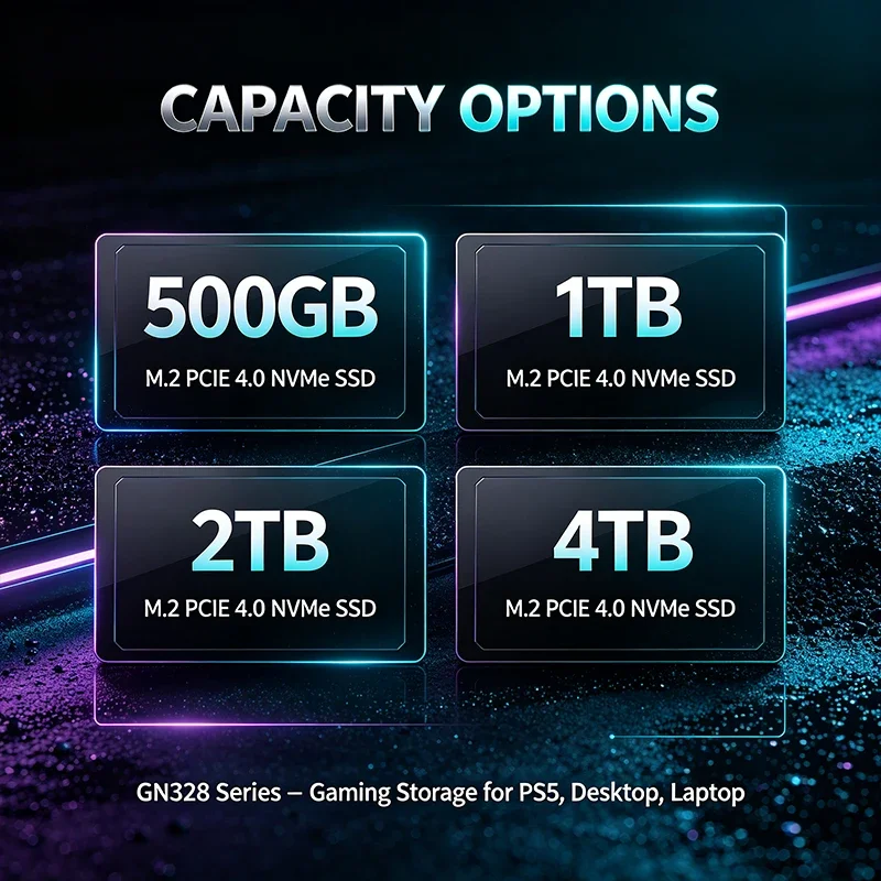 PCIe4 NVMe SSD GN328 M.2 500GB - Pc Gaming Second 评论和价格