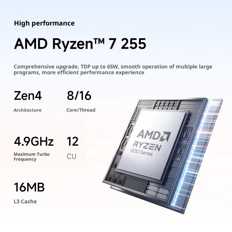 MINISFORUM X1-255: AMD Ryzen 7 - Pc Gaming Amd Ryzen 7 评论和价格