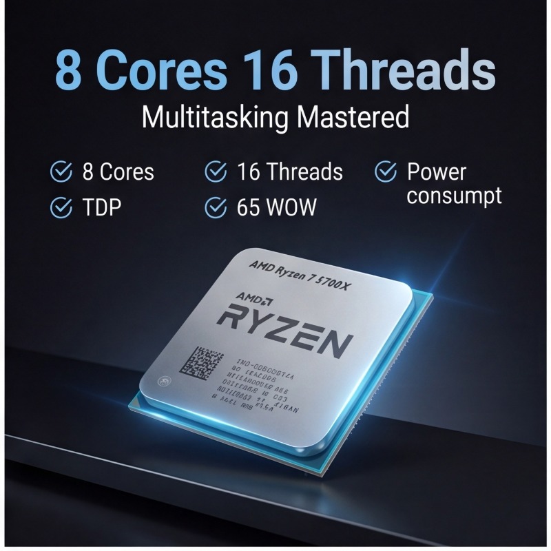 AMD Ryzen 7 5700X Processor Fo - Pc Gaming Amd Ryzen 7 评论和价格