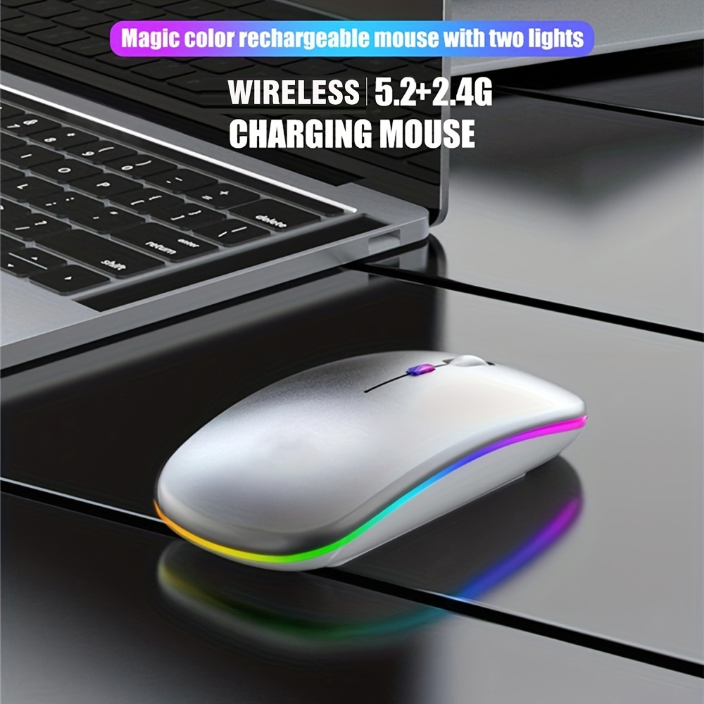 Wireless Mouse RGB Rechargeabl - Pc Gaming Handheld 评论和价格