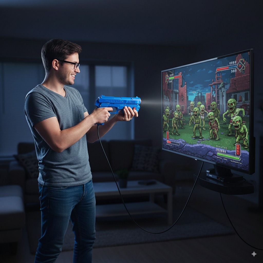 USB PC Light Gun with Infrared - Usb Foot Pedal Gaming 评论和价格