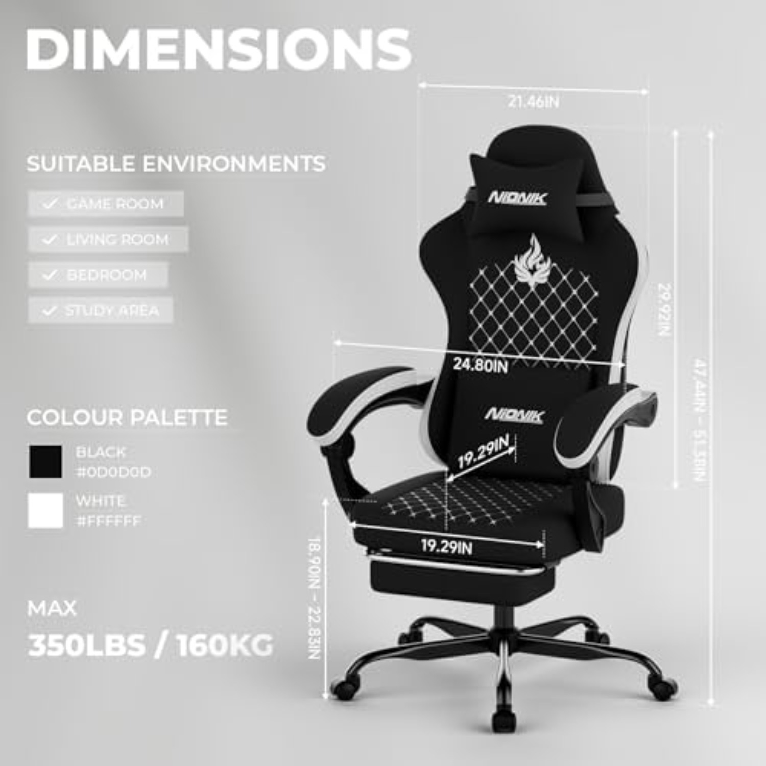 Gaming Chair with Massage,Ergo - Pc Gaming Chair 评论和价格