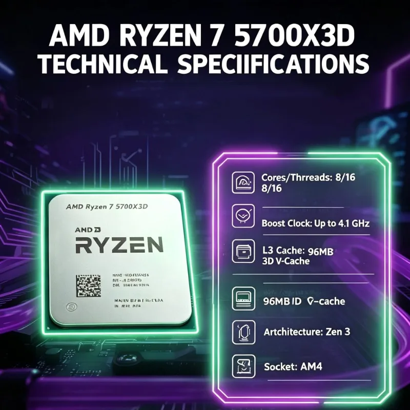 AMD Ryzen 7 5700X3D PC Buildin - Pc Gaming Amd Ryzen 7 评论和价格