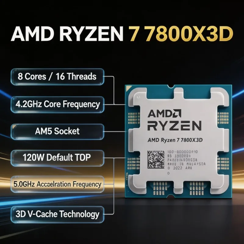 AMD Ryzen 7 7800X3D Desktop Ga - Pc Gaming Amd Ryzen 7 评论和价格
