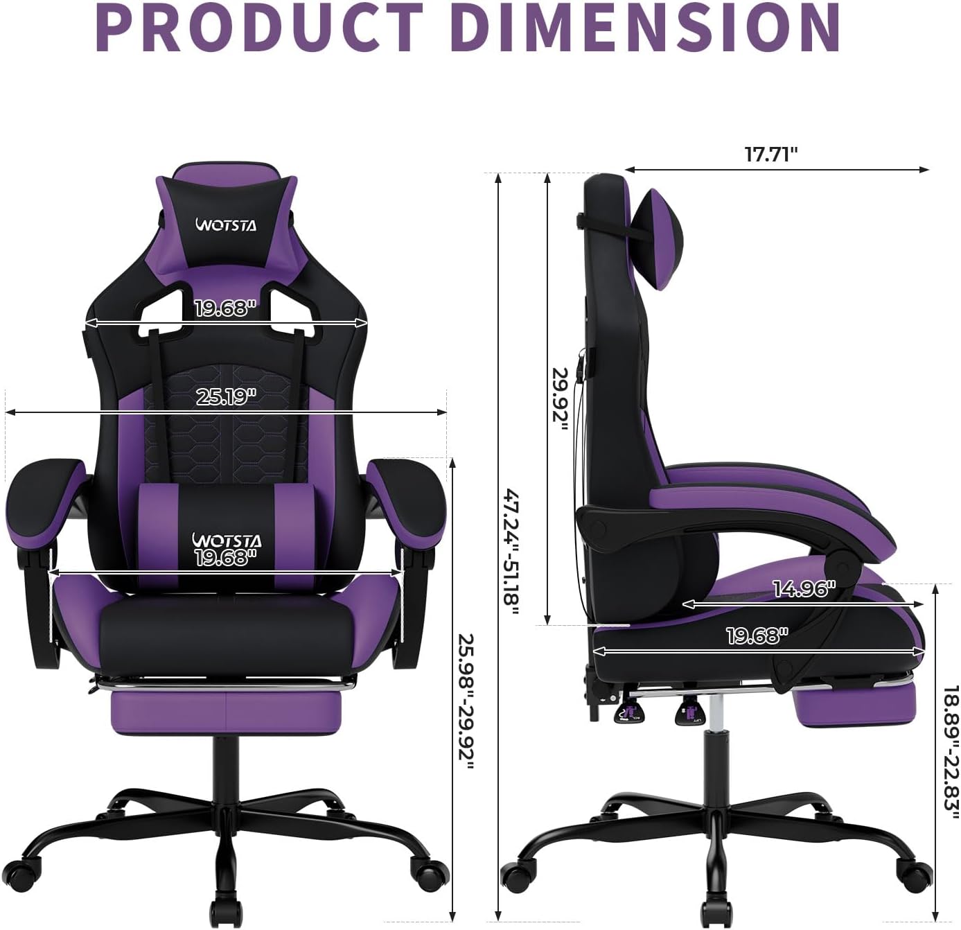 Gaming Chair with Massage,Ergo - Pc Gaming Chair 评论和价格