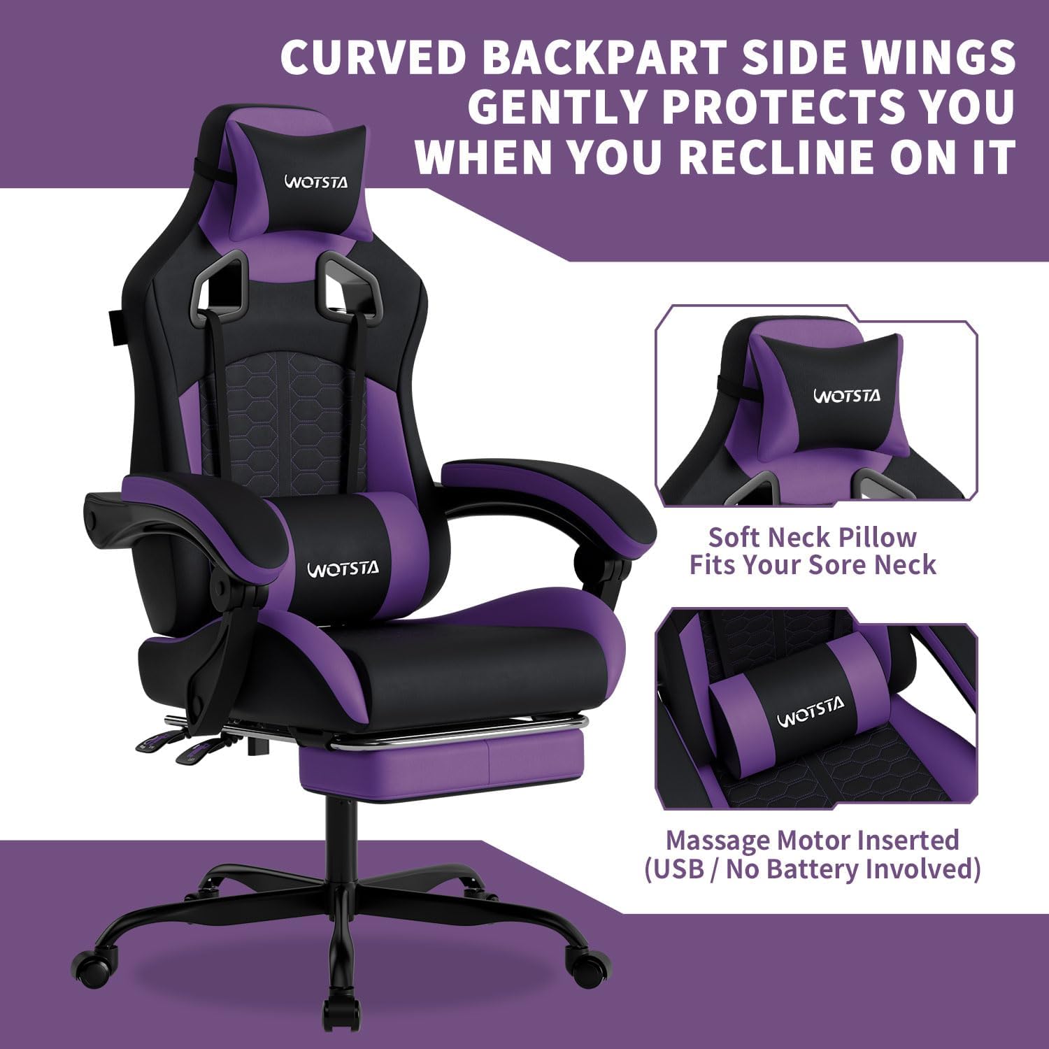Gaming Chair with Massage,Ergo - Pc Gaming Chair 评论和价格